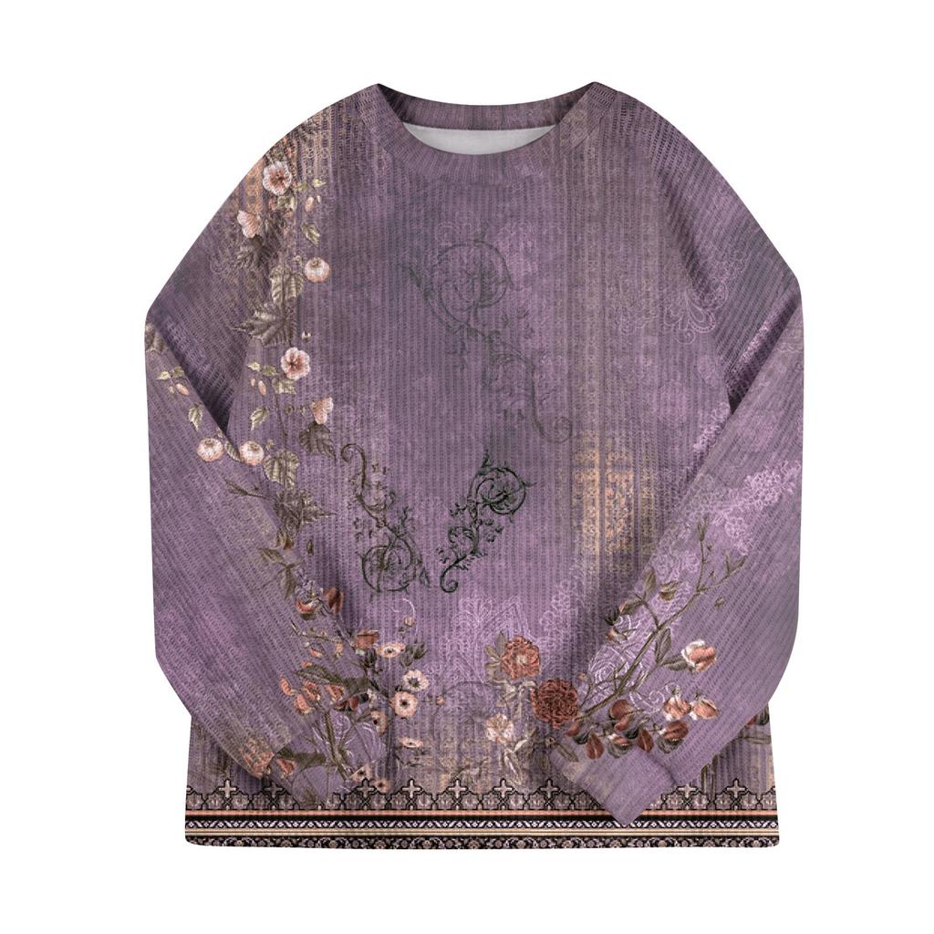 Женский модный повседневный шерстяной трикотажный пуловер с длинным рукавом и круглым вырезом