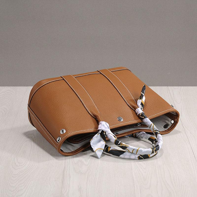 Корейская женская сумка на плечо из коровьей кожи Lychee Grain 2023 года - простой европейский стиль