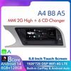 CarPlay для A4 B8 A5 2008 2009 2010 MMI 2G High CD-чейнджер Android 14 8+128 ГБ Автомобильный мультимедийный плеер Стерео GPS Навигация Экран