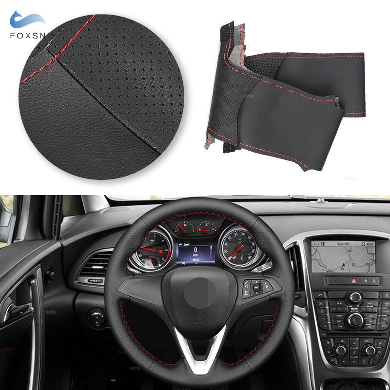 Car Inner Steering Wheel Leather Cover For Opel Vauxhall Holden Astra K Corsa E Crossland X Insignia CT Karl Zafira C