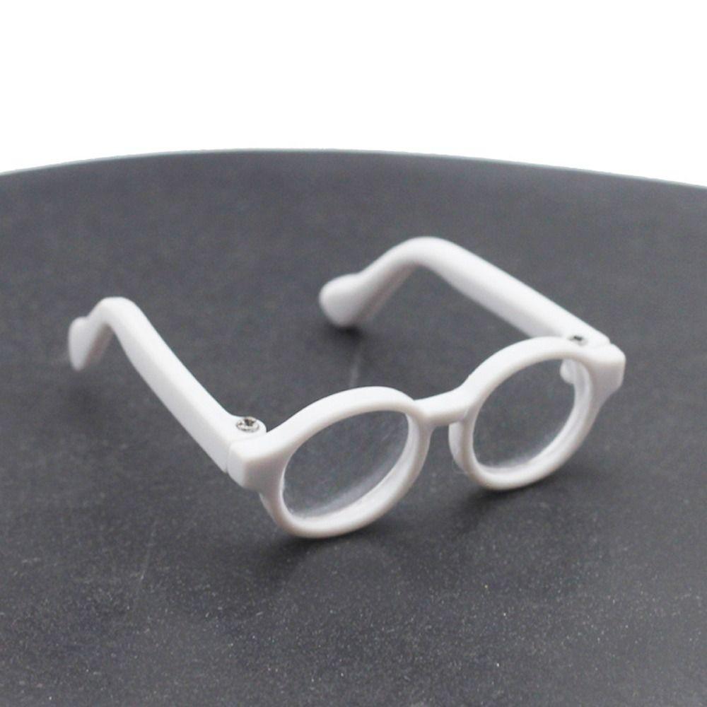 Пластиковые очки с круглой оправой, разноцветные, кукольные очки, милые кукольные мини-очки, детский подарок