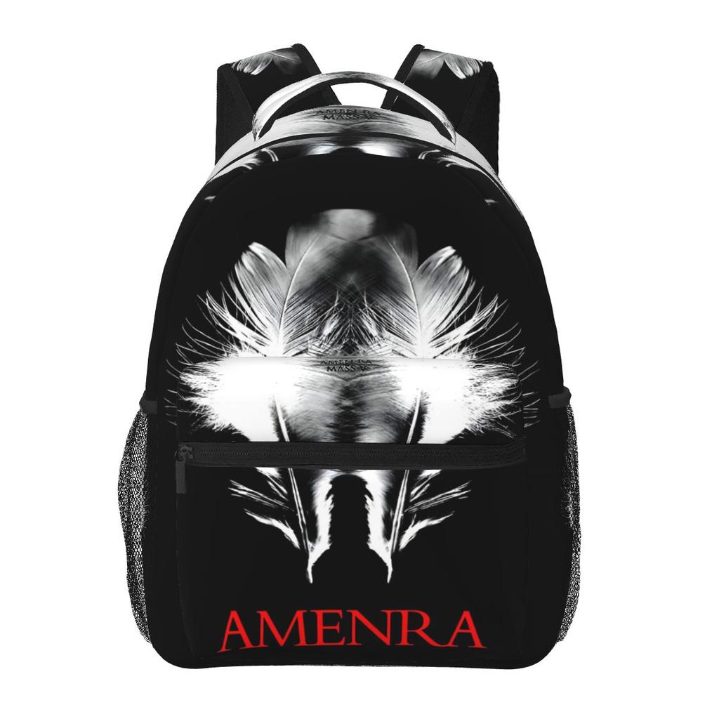 Amenra Белое Перо Пост-Металл Группа Рюкзаки Мальчики Девочки Школьный Ранец Ученики Школьные Сумки Мультяшный Дорожный Рюкзак Сумка Через Плечо