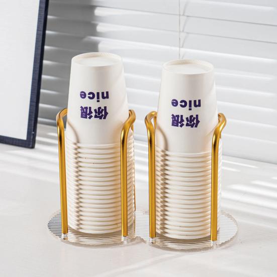 Одноразовый бумажный держатель для чашек, диспенсер для стаканов, подставка-стойка для кофейных кружек для дома