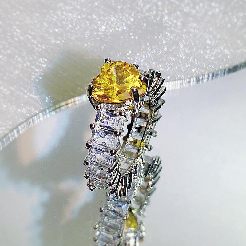 Кольцо Aquamarine Toppa Morgan Powder Moissan Square Diamond High Carbon Zircon, женское модное легкое роскошное кольцо, ювелирные изделия