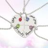 Creative Love Necklace Best Friend Froever Womens Necklace Friendship Necklaces 4 Bff Necklace