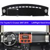 2 Layers Car Dashboard Cover DashMat Carpet For Toyota FJ Cruiser 2007 - 2018
