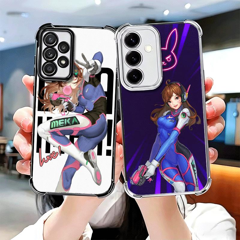 O-Overwatchs D-DVA Мягкий чехол для телефона для Samsung A17 A27 A07 A37 A57 A16 A56 A15 A55 A14 A54 A13 A53 A26 A36 A25 A35 A24 A34 A23 A