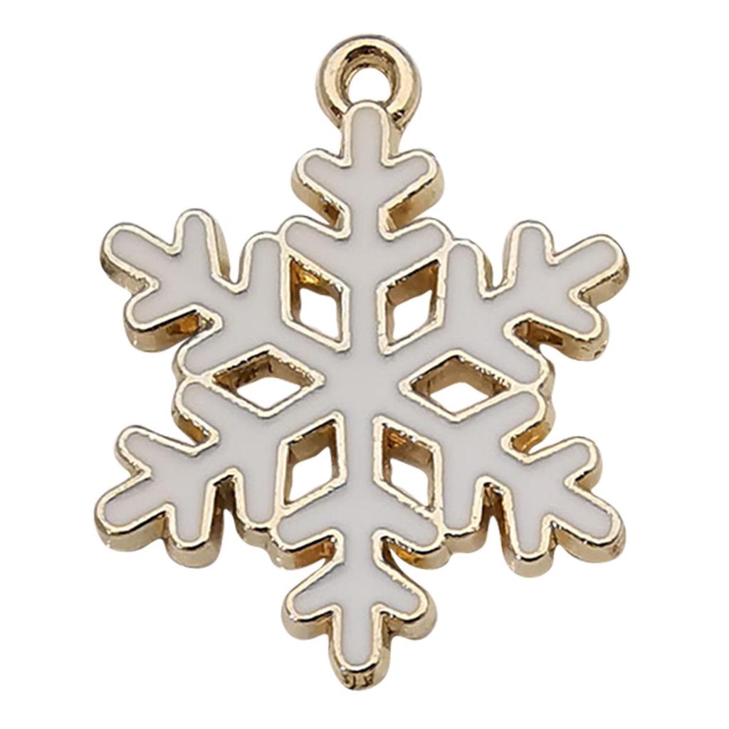 Set of 50 Christmas Oil Drop Pendants: Cute Santa, Snowman, Tree DIY Jewelry Accessories