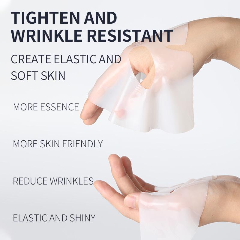 Био-коллагеновая маска для лица с пептидами, антивозрастная маска для лица для осветления кожи, укрепления, увлажнения и уменьшения морщин