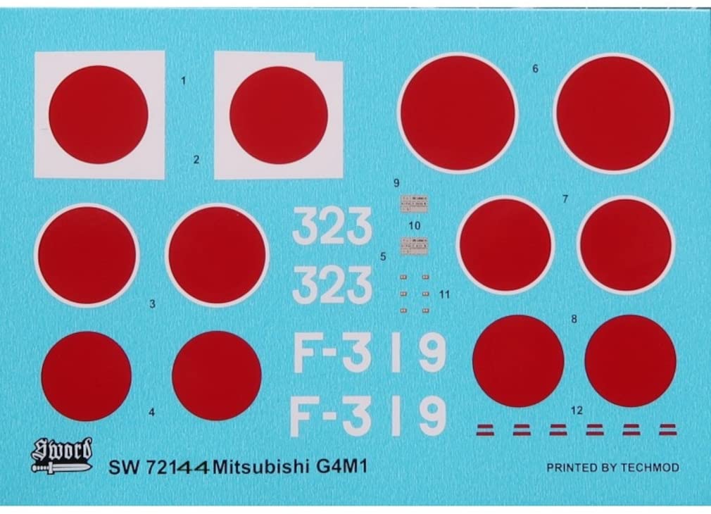 Sword Scale Japanese G72 Type 11 Attack Aircraft Plastic Model Kit SWD72144 1/72 Land-Based