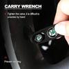 HGC2 new Car Wheel Tire Valve Stems Cap With Keychain Keyring Badge For Skoda octavia a5 a4 mk1 fabia superb rapid mk3 yeti 2006 sign
