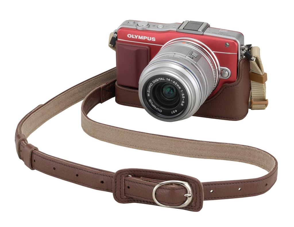 OLYMPUS Чехол для корпуса для PEN E-PL6E-PL5E-PM2, Коричневый, CS-38B BRW
