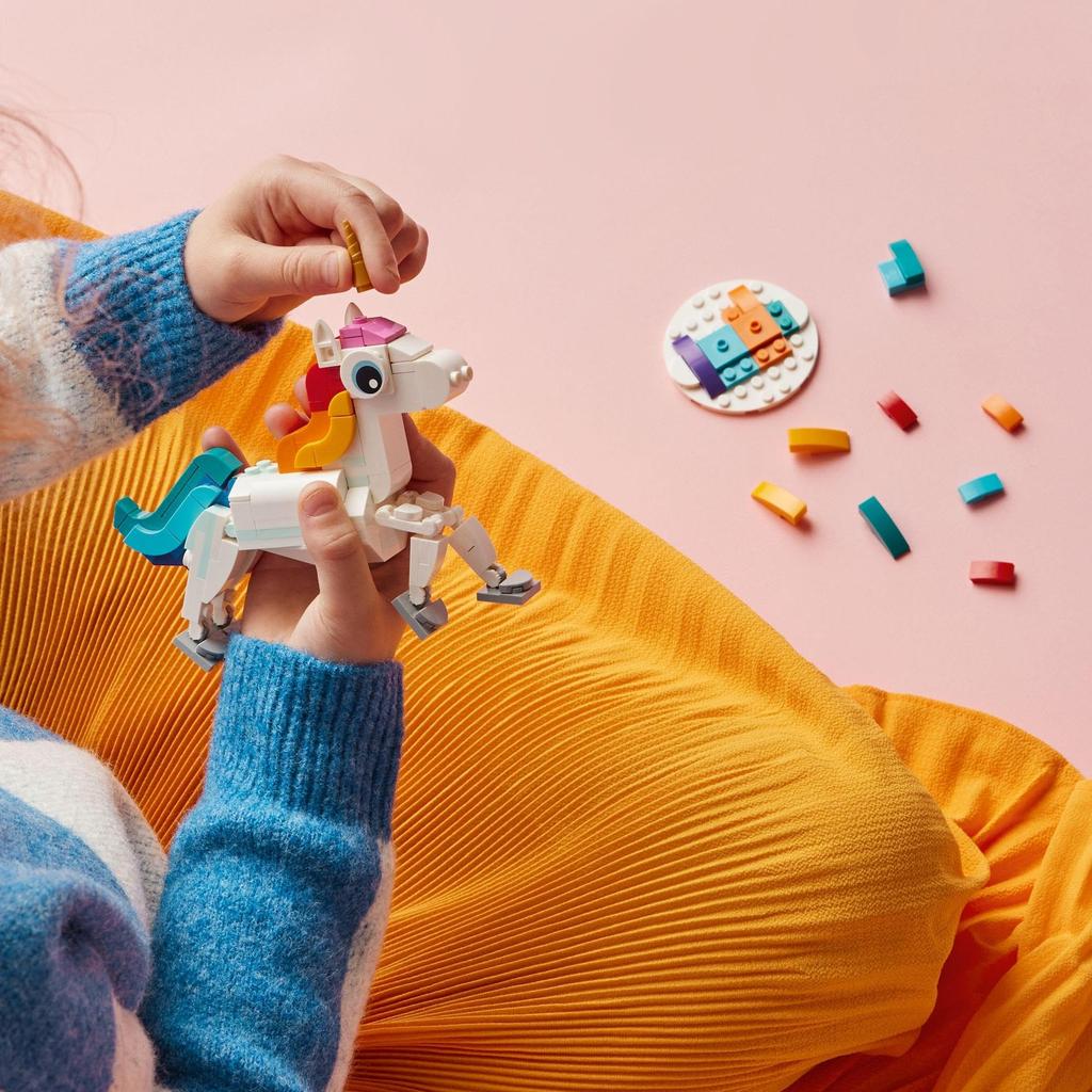 LEGO Creator Unicorn 31140 Игрушечный блок Настоящее животное Фэнтези для мальчиков и девочек от 7 лет