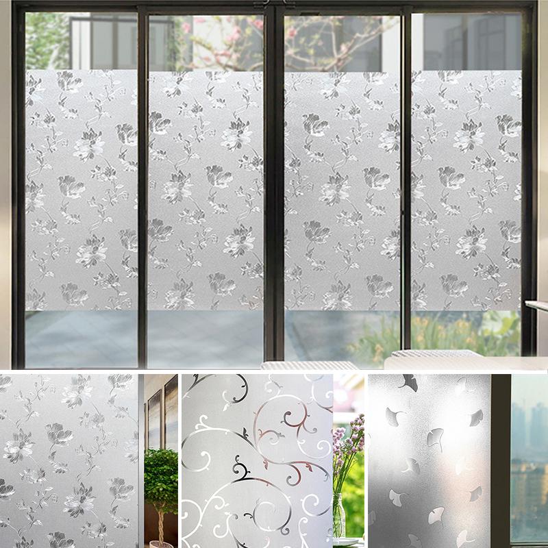1Roll Stained 3D Decorative Privacy Anti UV Window Glass Film Sticker Self-adhesive Stickers