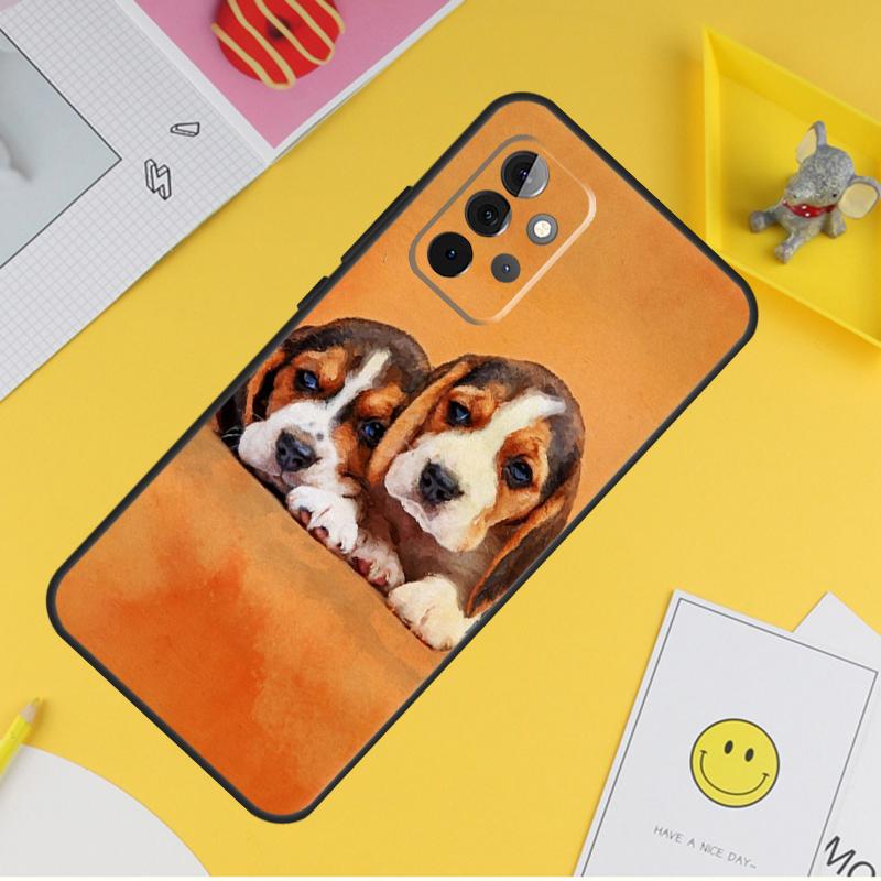 Чехол для телефона с изображением щенка бигля для Samsung Galaxy A53 A33 A13 A12 A32 A52 A14 A34 A54 A15 A25 A35 A55 A71 A51