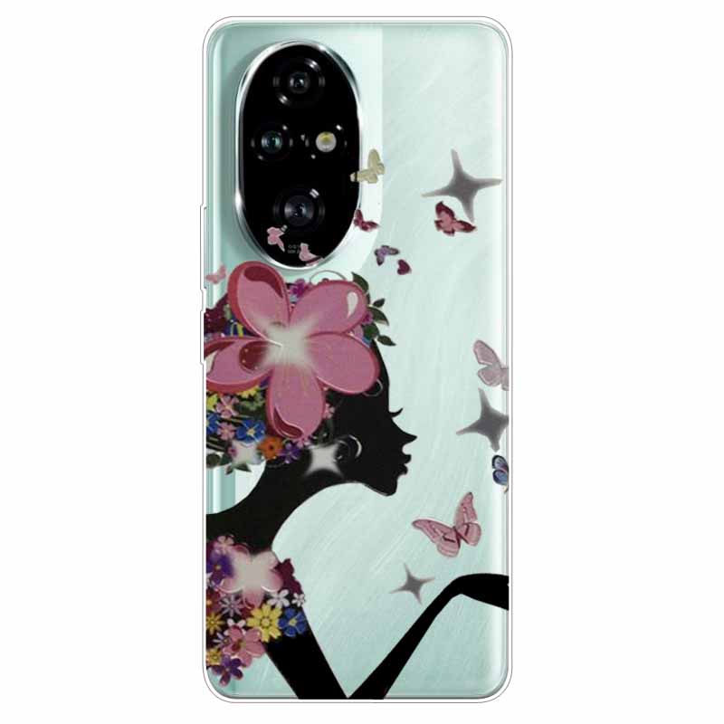 For Honor 200 / 200 Lite / 200 Pro Case Clear Soft TPU Lovely Silicone Back Cases for Honor 200 Pro Transparent Cat Bumpers