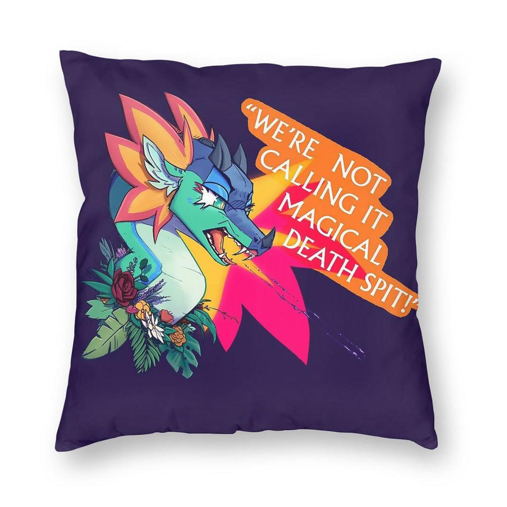 Glory With Plants Wings Of Fire Square Pillowcase Polyester Linen Velvet Pattern Zip Decor Pillow Case Home Cushion Cover