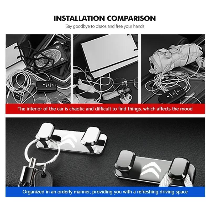 APS2 Car Seat Metal Hook Purse Bag Hanger Back Seater Bracket Hanger For Citroen C5 C1 C2 C6 C4L DS3 DS4 DS5 C-Elysee Grand Berlingo