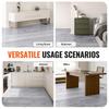 VEVOR Self Adhesive Vinyl Floor Tiles 36 x 6 inch, 20 Tiles 0.62mm Thick Peel & Stick, Light Gray Wood Grain DIY Flooring for Kitchen
