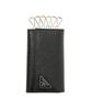 Prada SAFFIANO Men's Key Case, 2PG222 QHH, Nero, One Size [Parallel Import]