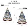 Christmas Tree Music Box Snowman Window Glass Decoration Waterproof PVC Sticker Christmas Winter New Year Decoration