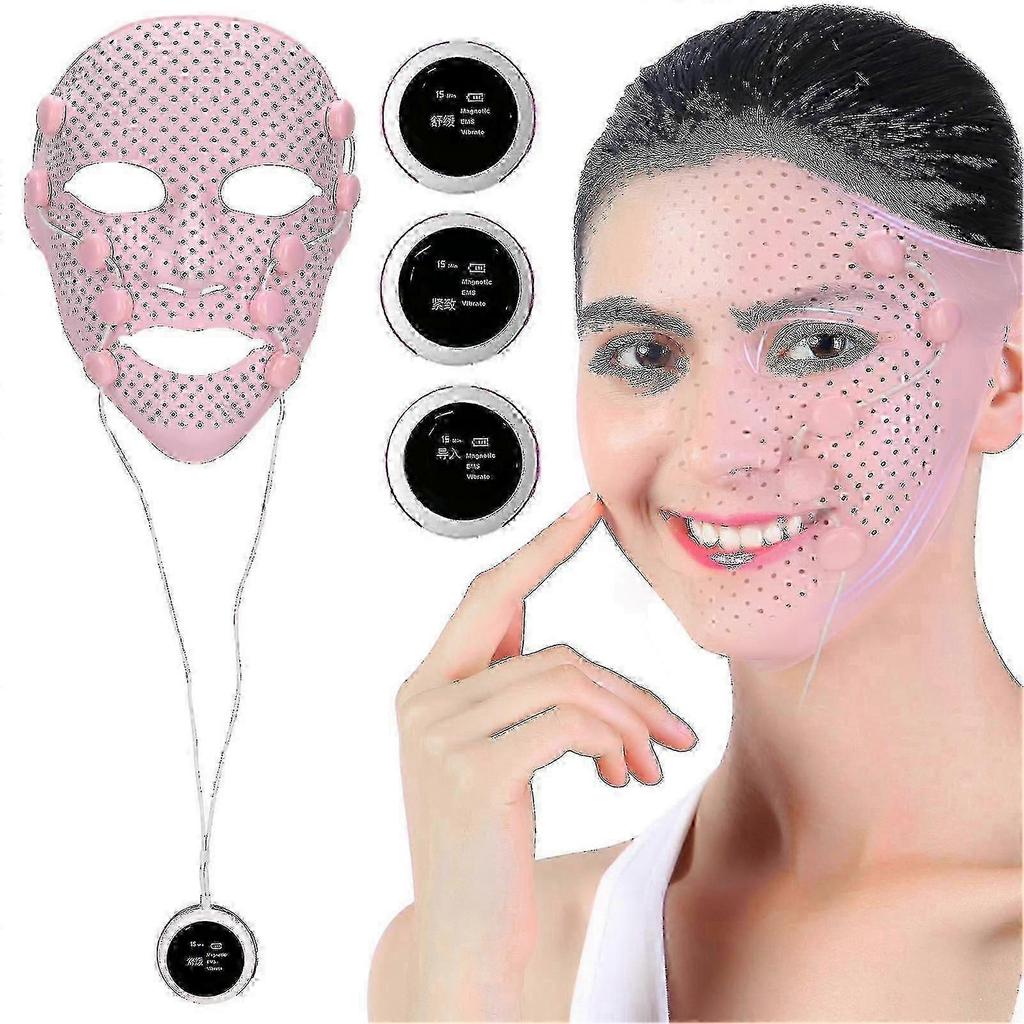 EMS Face Massager with V-Shaped Design - Electric Pulse Device for Skin Rejuvenation