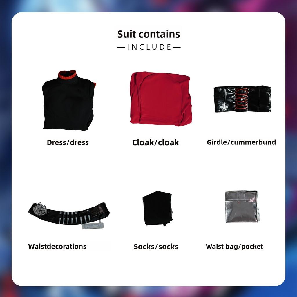 Rwby Ruby Rose Weiss Schnee Cosplay Costume With Polyester For Anime Conventions And Dress Up