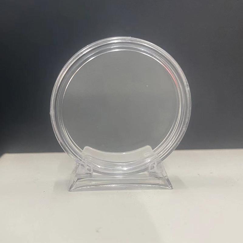 Прозрачный держатель для монет, капсульный футляр, коробка для хранения с подставкой для коллекционных медалей, коллекция монет, товары для дома