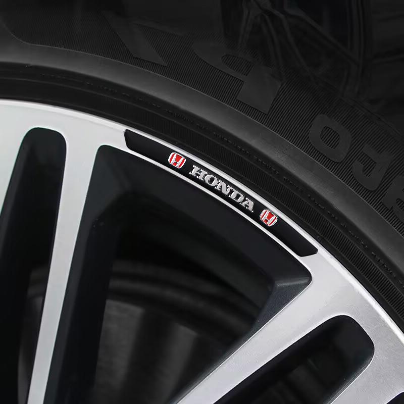 Автоаксессуары Decora Наклейка Ступица колеса Алюминиевый сплав Наклейки Для Honda Civic Fit Jazz Accord Pilot CRV Odyssey Passport City