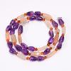 Natural Amethyst Moonstone Carnelian Gemstone Beads Necklace 4-12 Mm 18" UB-8076 UB-8076