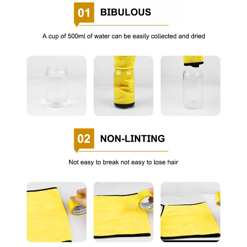 SEAMETAL 400GSM 100*50см Коралловый флис Полотенце для мойки автомобиля Супервпитывающее Мягкое Полотенце для чистки автомобиля Тряпка для протирки Уход за автомобилем