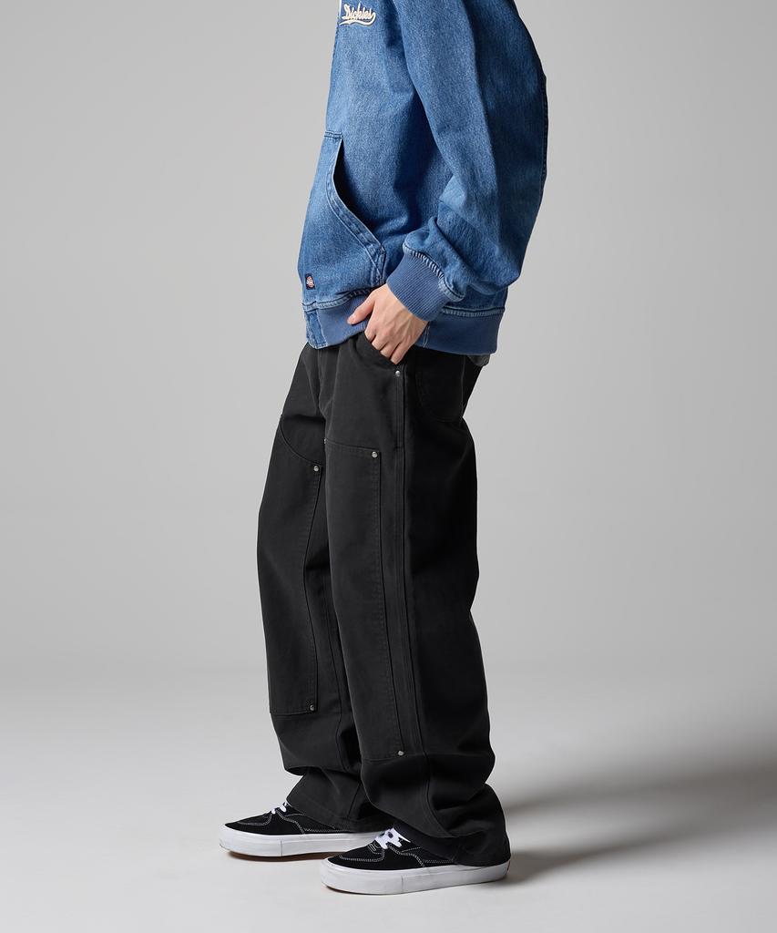 Dickies Двухколенные брюки из стираного утиного холста, черные