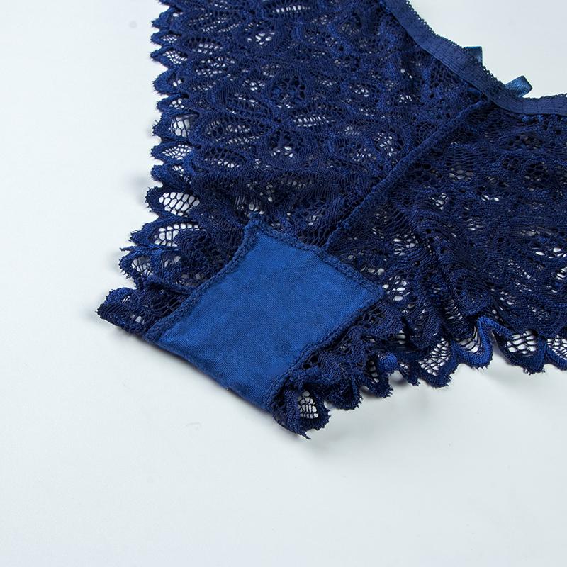 Женский модный комплект кружевного нижнего белья с цветочным принтом, однотонный бюстгальтер, трусики, комплект нижнего белья, пижама, комплект ночного белья