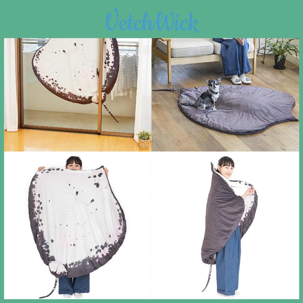 Custom-made Devil Fish Plush Toy And Throw Blanket Set Ideal Gift For Girls
