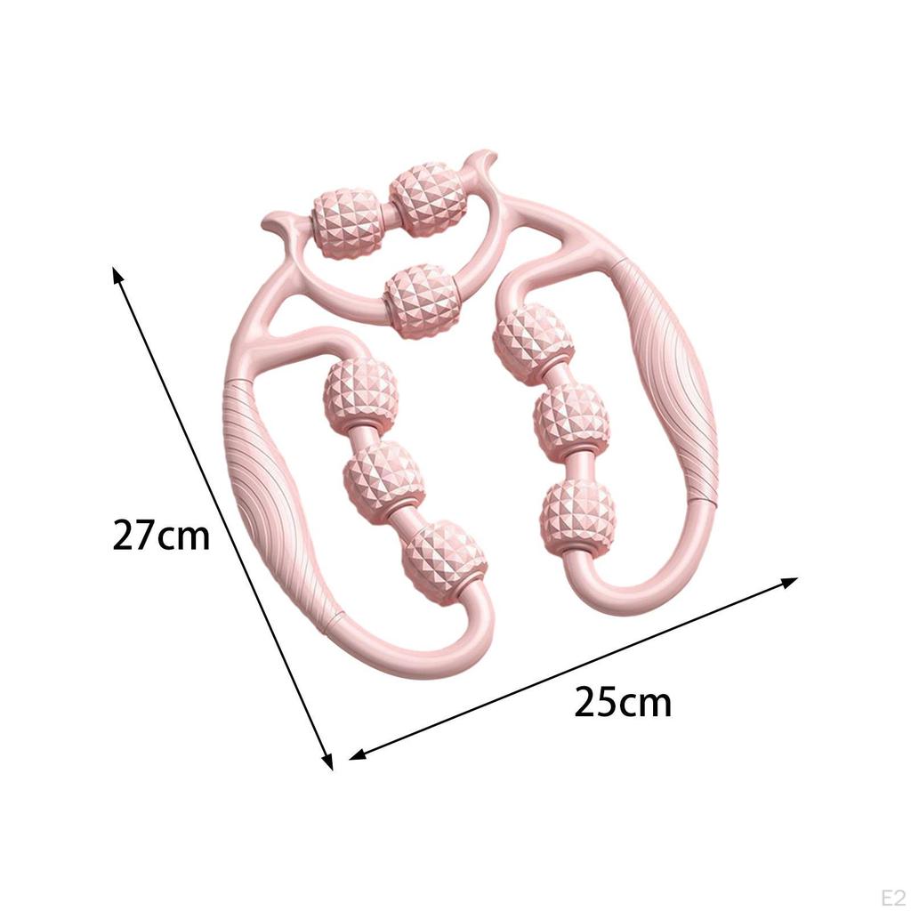 9 колес мышечный роликовый массажер для ног зажим круглый для домашнего спорта