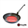 Turk Cast Iron Frying Pan (Roast) (24cm Deep) with Pot Brush (Authentic)