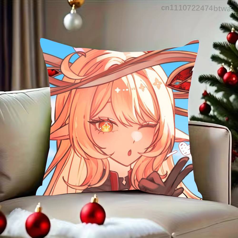 Genshin Impact Alice Hexenzirkel Pillow Case Cover Square Sofa With For Pattern Comfortable Cushion suitable Of Room