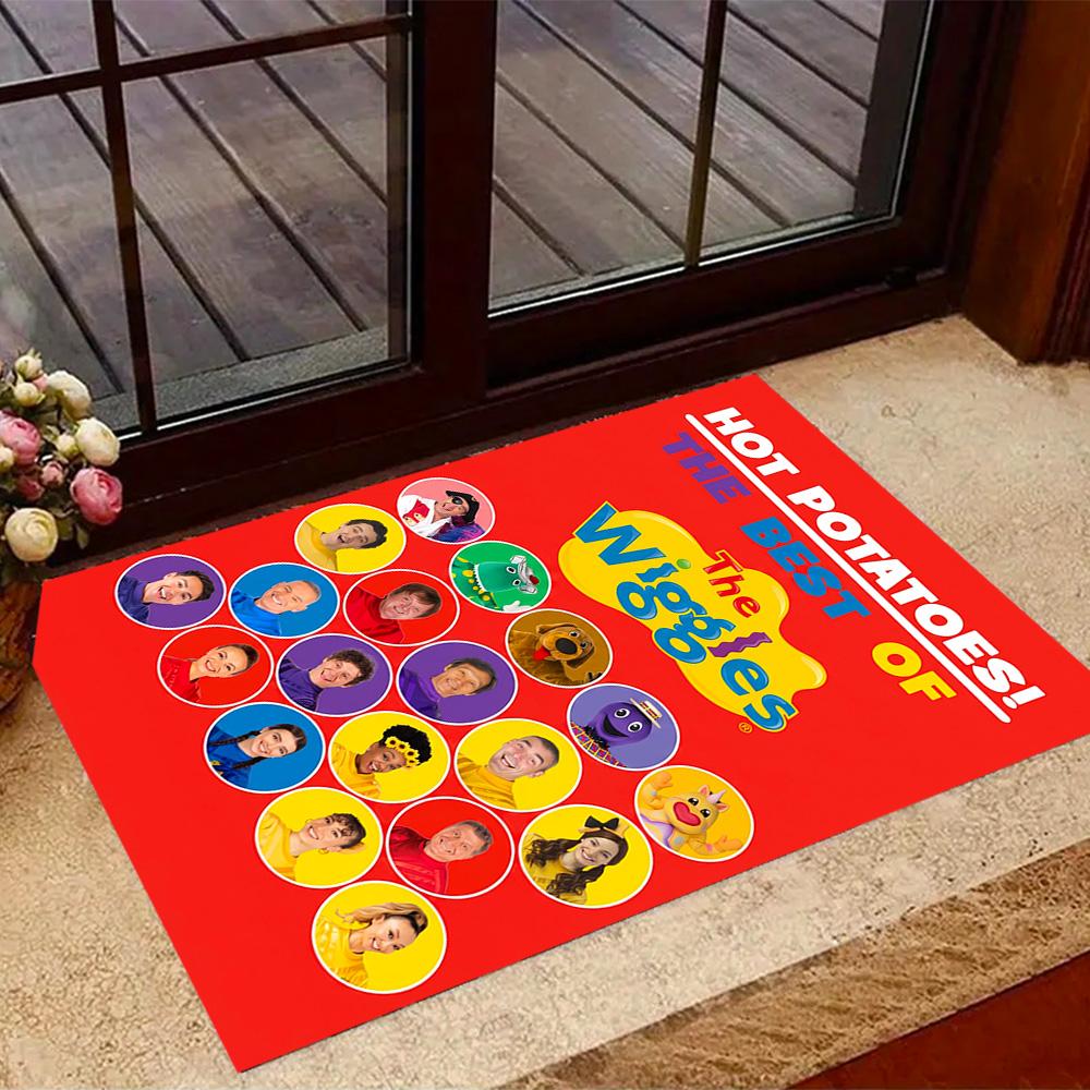 Wiggles Band Performance Area Rug Suitable for Outdoor Dining Room Decorate room Living Rooms Anti-slip Rug Anime Office Decor Spiritual Gift