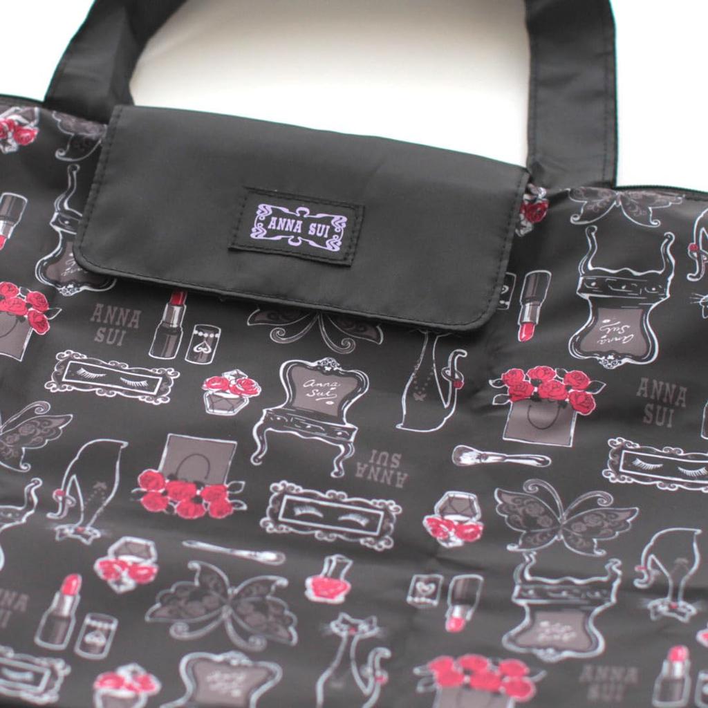 Эко-сумка My Bag Косметика Черная Sui [ANNA SUI] (Replieve) <С молнией> (В упаковке) [Анна 000298-0002-01]