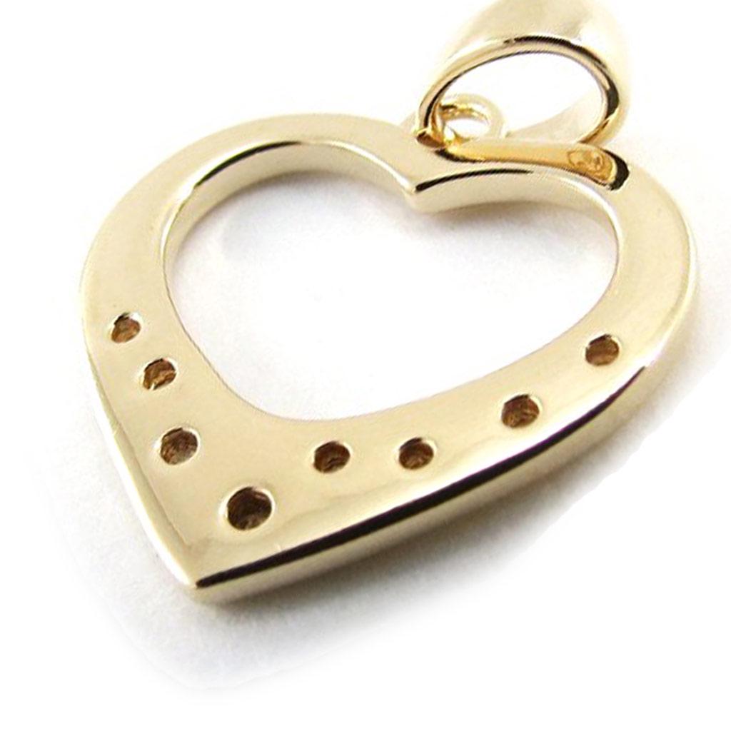 Les Trésors De Lily [J1020] - Позолоченный кулон «Любовь», белое золото - 15x15 мм