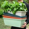 3PCS Rectangular Planters Flower Pot Balcony Courtyard Vegetable Flower Planting Trough Plastic Nursery Pots Flowerpot Wholesale