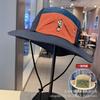 American retro color matching bucket hat men's summer quick-drying sunscreen breathable sun hat children's outdoor mountaineering camping hat