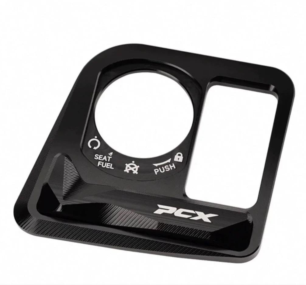 Xinaishan Подходит для PCX125 PCX160 Алюминиевая Модифицированная Декоративная Крышка Электрозамка Двери Крышка Ключа Крышка Переключателя 2023-2025 (черный)