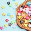 Креативный браслет ожерелье акриловые DIY разделительные бусины фурнитура для изготовления ювелирных изделий аксессуары в форме звезд свободные бусины подвески 150 шт. изготовленные 11 мм