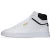 Shuffle Mid White Black Gold Unisex Sneakers Team-Gold 380748-01