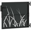 Garden Gate Black 85 x 100 cm Powder Coated Steel