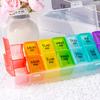 Органайзер для таблеток, ящик для хранения, большая вместимость, несколько отделений, не содержит бисфенол А, еженедельная организация, прозрачный материал, контейнер для таблеток, органайзер для таблеток