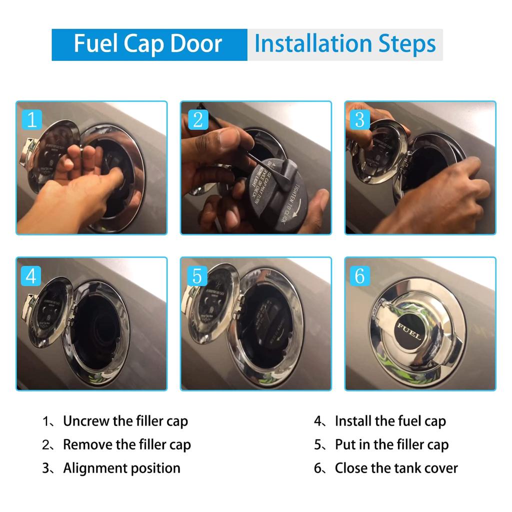Fuel Tank Filler Cap Gas Oil Cover Inside Inner Accessories Compatible-for Dodge-Challenger 68250120AA 2008-2019 Durable