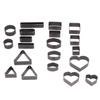 20PCS Leather Die Cutter Round Quadrate Hearts Leather Cutting Dies High Carbon Steel Punching Die