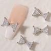 Nail Ornament High Durability Rust-proof Cubic Zirconia DIY Nail Decoration Bow-knot Nail Accessories